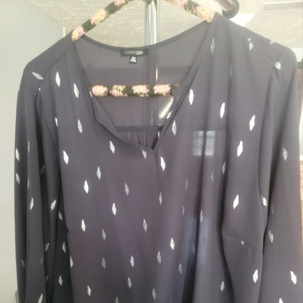 Grey Papermoon top 2xl